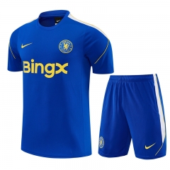 26-27 Chelsea Blue Thailand Training Soccer Uniform-4627