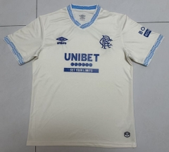 (S-4XL) 26-27 Rangers Football Club Away Beige Thailand Soccer Jersey AAA-8025
