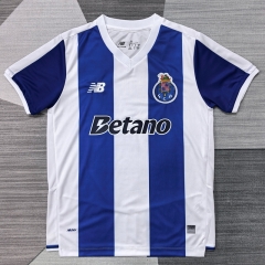 (S-4XL) 26-27 Porto Home White&Blue Thailand Soccer Jersey AAA-4927