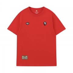 26-27 Juventus Red Vintage Embroidery T-shirt-LH