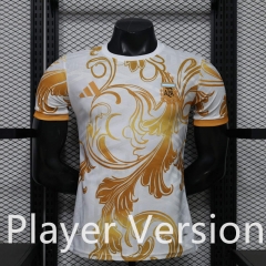 Player Version 26-27 Special Version Argentina Gold&White Thailand Soccer Jersey AAA-888