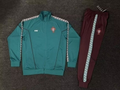 26-27 Portugal Green Thailand Soccer Jacket Uniform-5303