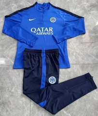 26-27 Inter Milan Color Blue Thailand Soccer Tracksuit-411 26-27 Inter Milan Color Blue Thailand Soccer Tracksuit-411