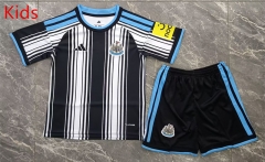 26-27 Newcastle United Home Black&White Kids/Youth Soccer Uniform-2353