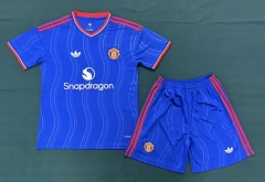 26-27 Manchester United Away Blue Soccer Uniform-6748 26-27 Manchester United Away Blue Soccer Uniform-6748