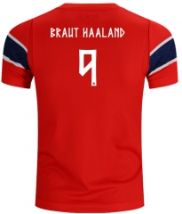 (S-4XL) 26-27 Norway Home Red BRAUT HAALAND #10 Thailand Soccer Jersey AAA (S-4XL) 26-27 Norway Home Red BRAUT HAALAND #10 Thailand Soccer Jersey AAA