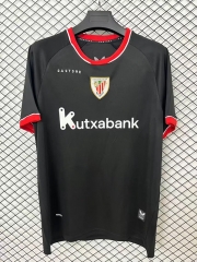 (S-4XL) 26-27 Athletic Bilbao Away Black Thailand Soccer Jersey AAA-2044