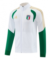 26-27 Italy White Thailand Soccer Jacket-LH