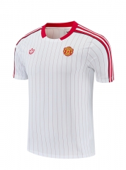 26-27 Retro Version Manchester United White&Red Thailand Soccer Jersey-418 26-27 Retro Version Manchester United White&Red Thailand Soccer Jersey-418