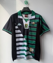 Retro Version 1998 South Africa Away Black&Green Thailand Soccer Jersey AAA-9171 Retro Version 1998 South Africa Away Black&Green Thailand Soccer Jersey AAA-9171