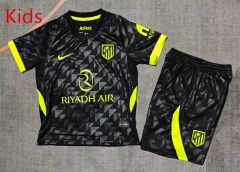 26-27 Atletico Madrid Away Black Kids/Youth Soccer Uniform-9484 26-27 Atletico Madrid Away Black Kids/Youth Soccer Uniform-9484