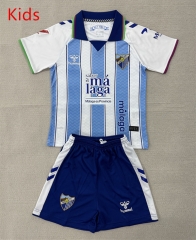 26-27 Málaga CF Home White&Blue Kids/Youth Soccer Uniform-AY