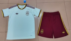 (2 Stars) 26-27 Spain Away White Soccer Uniform-718 (2 Stars) 26-27 Spain Away White Soccer Uniform-718