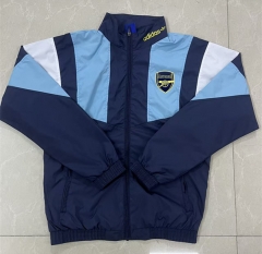 26-27 Arsenal Royal Blue Thailand Trench Coats-8268 26-27 Arsenal Royal Blue Thailand Trench Coats-8268