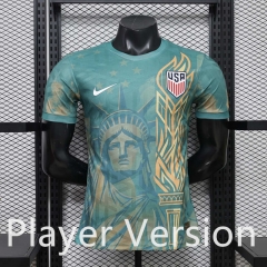 Player Version 26-27 Special Version USA Dark Green Thailand Soccer Jersey AAA-888 Player Version 26-27 Special Version USA Dark Green Thailand Soccer Jersey AAA-888