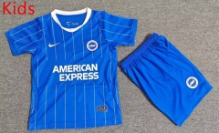 26-27 Brighton & Hove Albion Home Blue Kids/Youth Soccer Uniform-7809 26-27 Brighton & Hove Albion Home Blue Kids/Youth Soccer Uniform-7809