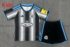 With Chest AD 26-27 Newcastle United Home Black&White Kids/Youth Soccer Uniform-6149 With Chest AD 26-27 Newcastle United Home Black&White Kids/Youth Soccer Uniform-6149