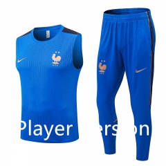 Long Pants (S-3XL) Player Version 26-27 France Color Blue Thailand Training Vest Soccer Uniform-9926 Long Pants (S-3XL) Player Version 26-27 France Color Blue Thailand Training Vest Soccer Uniform-9926
