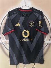(S-4XL) 26-27 Orlando Pirates Home Grey&Black Thailand Soccer Jersey AAA-2315