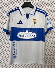(S-4XL) 26-27 Real Oviedo Away White Thailand Soccer Jersey AAA-2044 (S-4XL) 26-27 Real Oviedo Away White Thailand Soccer Jersey AAA-2044