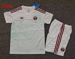 26-27 Qatar Away White Kids/Youth Soccer Uniform-7809 26-27 Qatar Away White Kids/Youth Soccer Uniform-7809