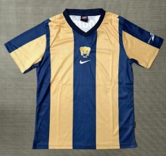 (S-3XL) Retro Version 00-01 PA UNAM Gold&Blue Thailand Soccer Jersey AAA-9755 (S-3XL) Retro Version 00-01 PA UNAM Gold&Blue Thailand Soccer Jersey AAA-9755