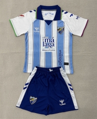 26-27 Málaga CF Home White&Blue Soccer Unifrom-AY