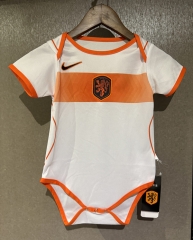 26-27 Netherlands Away White Baby Soccer Uniform-CS