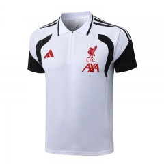26-27 Liverpool White Thailand Polo Shirt-815 26-27 Liverpool White Thailand Polo Shirt-815