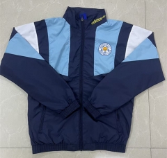 26-27 Leicester City Royal Blue Thailand Trench Coats-8268 26-27 Leicester City Royal Blue Thailand Trench Coats-8268