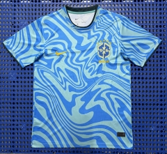 (S-4XL) 26-27 Brazil Blue&Green Thailand Training Soccer Jersey AAA-2733 (S-4XL) 26-27 Brazil Blue&Green Thailand Training Soccer Jersey AAA-2733