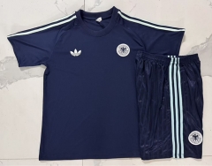 26-27 Germany Royal Blue Short-Sleeved Thailand Soccer Tracksuit-815 26-27 Germany Royal Blue Short-Sleeved Thailand Soccer Tracksuit-815