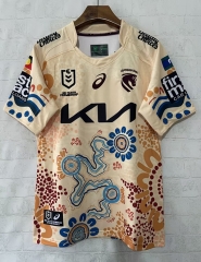 (S-7XL) 2026 Mustang Light Yellow Thailand Rugby Shirt (S-7XL) 2026 Mustang Light Yellow Thailand Rugby Shirt