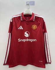 (S-4XL) 26-27 Manchester United Home Red LS Thailand Soccer Jersey AAA-9268 (S-4XL) 26-27 Manchester United Home Red LS Thailand Soccer Jersey AAA-9268