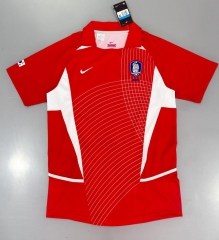 Retro Version 2002-2003 Korea Republic Home Red Thailand Soccer Jersey AAA-811