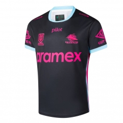 (S-7XL) 2026 Sharks Black Thailand Rugby Shirt (S-7XL) 2026 Sharks Black Thailand Rugby Shirt