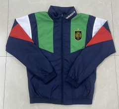 26-27 Spain Blue&Green Thailand Soccer Trench Coat-8268 26-27 Spain Blue&Green Thailand Soccer Trench Coat-8268