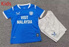 26-27 Cardiff City Home Blue Kids/Youth Soccer Uniform-7809