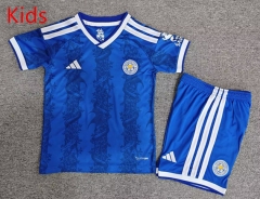 26-27 Leicester City Home Blue Kids/Youth Soccer Uniform-7809 26-27 Leicester City Home Blue Kids/Youth Soccer Uniform-7809