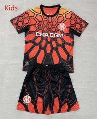 26-27 Olympique de Marseille Goalkeeper Orange Kids/Youth Soccer Uniform-AY 26-27 Olympique de Marseille Goalkeeper Orange Kids/Youth Soccer Uniform-AY