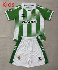 26-27 Real Betis Home White&Green Kids/Youth Soccer Unifrom-AY