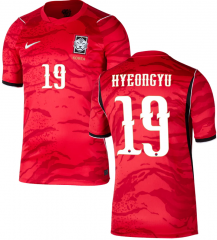 (S-4XL) 26-27 Korea Republic Home #19 HYEONGYU Thailand Soccer Jersey AAA-403