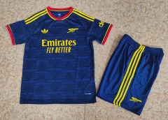 26-27 Arsenal Away Royal Blue Soccer Uniform-718