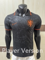 Player Version 26-27 Casual Version Netherlands Black Thailand Soccer Jersey AAA-4691 Player Version 26-27 Casual Version Netherlands Black Thailand Soccer Jersey AAA-4691