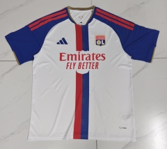(S-4XL) 26-27 Olympique Lyonnais Home White Thailand Soccer Jersey AAA-4627 (S-4XL) 26-27 Olympique Lyonnais Home White Thailand Soccer Jersey AAA-4627