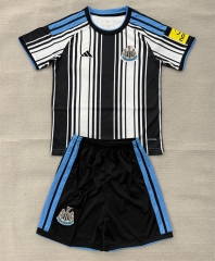 26-27 Newcastle United Home Black&White Soccer Uniform-AY