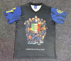 (S-4XL) 26-27 Snake Pattern Special Version Inter Milan Black Thailand Soccer Jersey AAA-4847