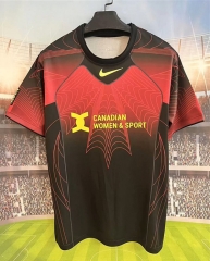 (S-4XL) 26-27 Special Version Canada Red&Black Thailand Soccer Jersey AAA (S-4XL) 26-27 Special Version Canada Red&Black Thailand Soccer Jersey AAA