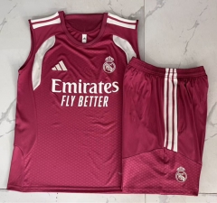 26-27 Real Madrid Pink Thailand Soccer Vest Tracksuit-815 26-27 Real Madrid Pink Thailand Soccer Vest Tracksuit-815