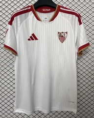 (S-4XL) 26-27 Sevilla Home White Thailand Soccer Jersey AAA-2044